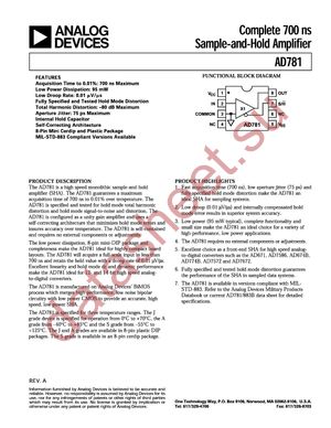 AD781AN datasheet  